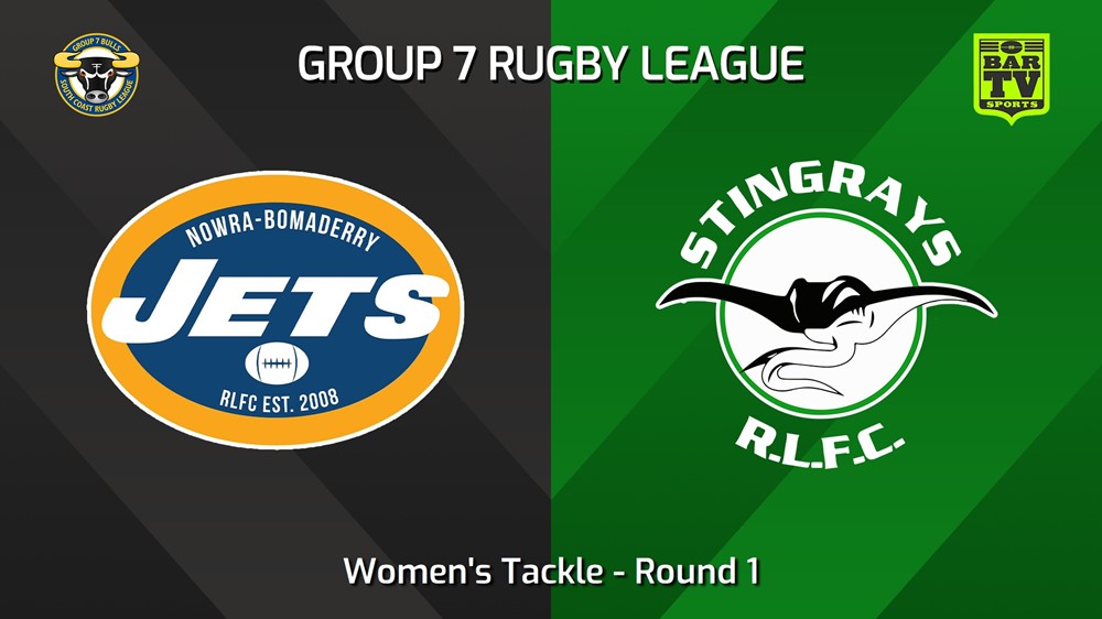 240602-video-South Coast Round 1 - Women's Tackle - Nowra-Bomaderry Jets v Albion Park Stingrays Minigame Slate Image
