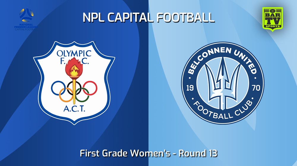 240630-video-Capital Womens Round 13 - Canberra Olympic FC W v Belconnen United W Slate Image