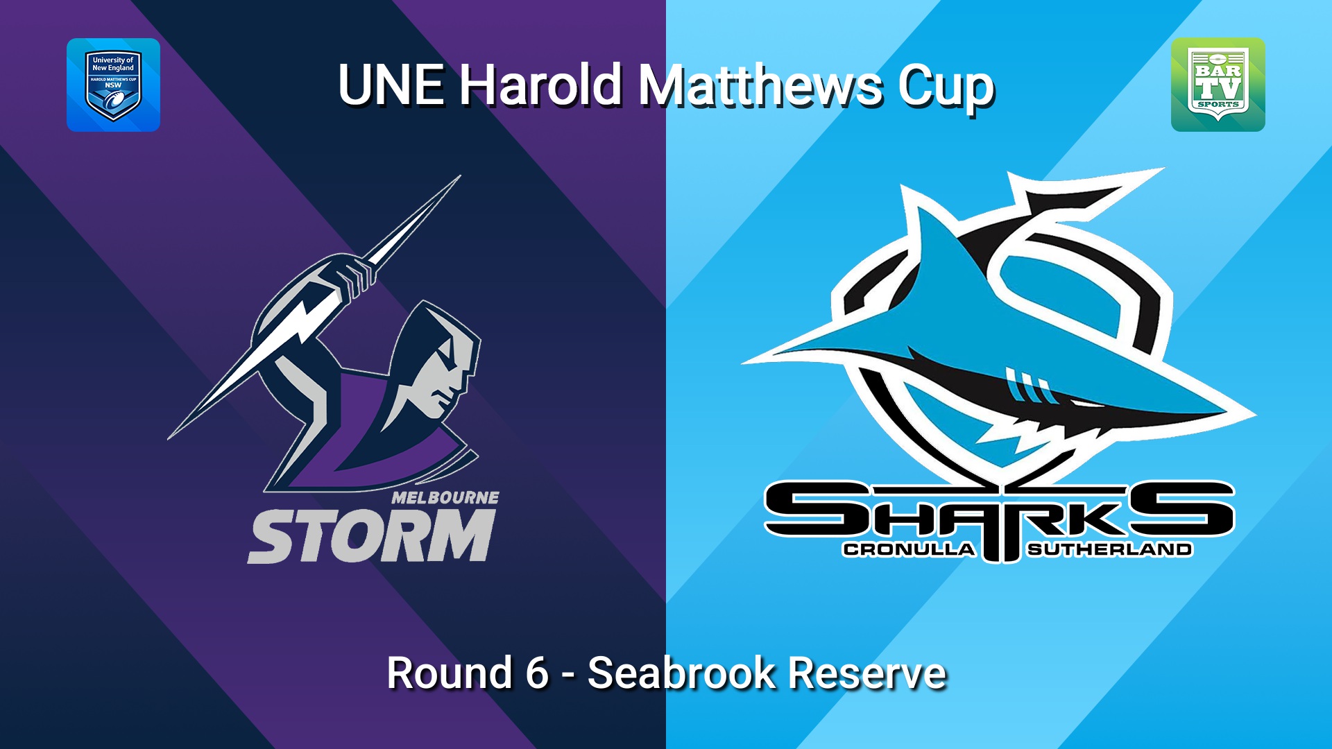 260314-video-UNE Harold Matthews Cup Round 6 - Melbourne Storm v Cronulla-Sutherland Sharks Slate Image