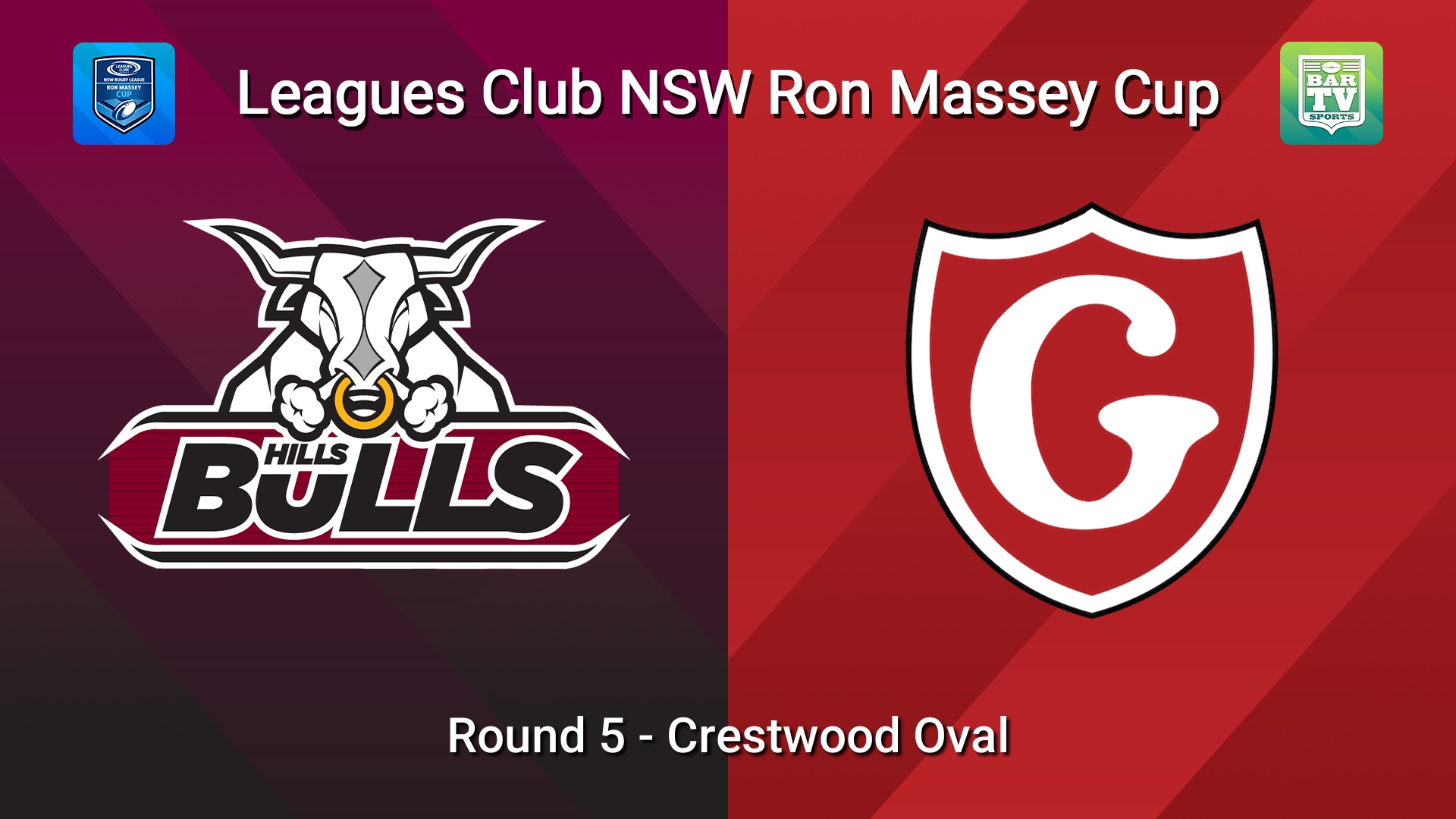 260426-video-Ron Massey Cup Round 5 - Hills Bulls v Glebe Dirty Reds Slate Image