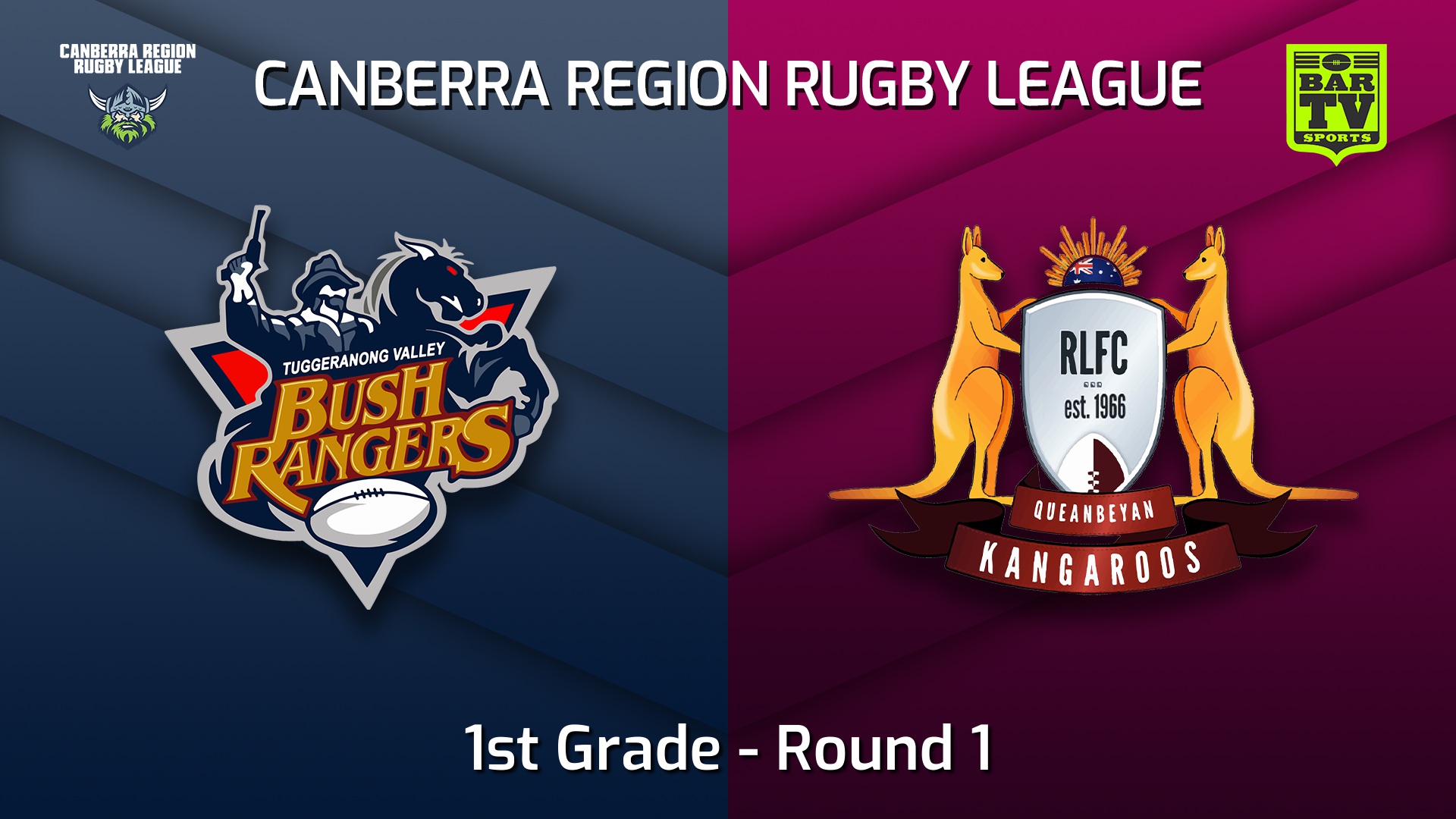 220402-Canberra Round 1 - 1st Grade - Tuggeranong Bushrangers v Queanbeyan Kangaroos Slate Image