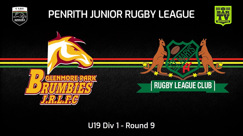 240616-video-Penrith & District Junior Rugby League Round 9 - U19 Div 1 - Glenmore Park Brumbies v St Marys Slate Image