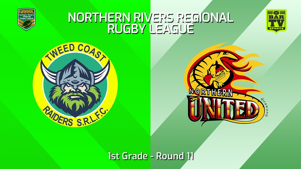 240623-video-Northern Rivers Round 11 - 1st Grade - Tweed Coast Raiders v Northern United Slate Image