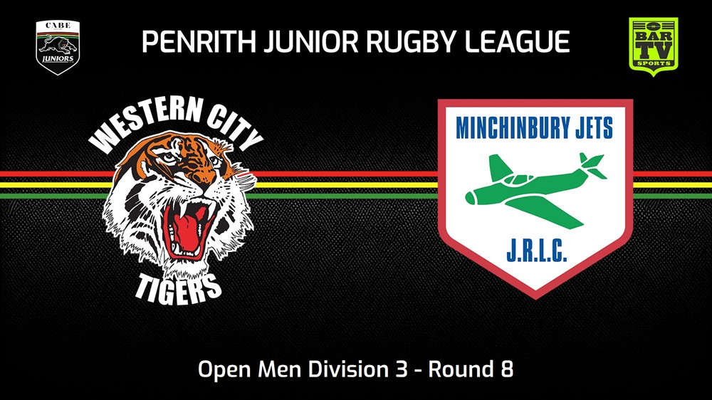 240602-video-Penrith & District Junior Rugby League Round 8 - Open Men Division 3 - Western City Tigers v Minchinbury Slate Image