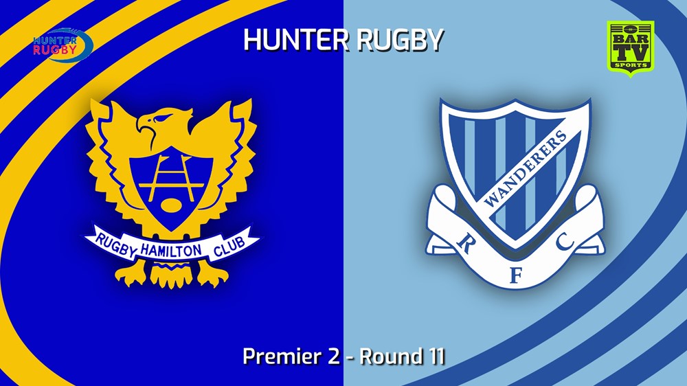 230701-Hunter Rugby Round 11 - Premier 2 - Hamilton Hawks v Wanderers Slate Image