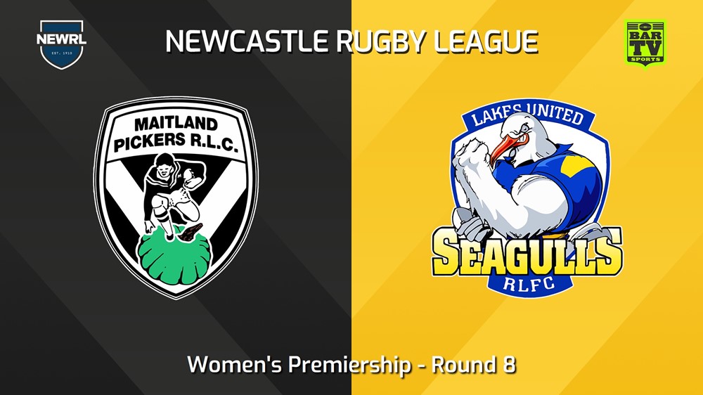 240622-video-Newcastle RL Round 8 - Women's Premiership - Maitland Pickers v Lakes United Seagulls Slate Image