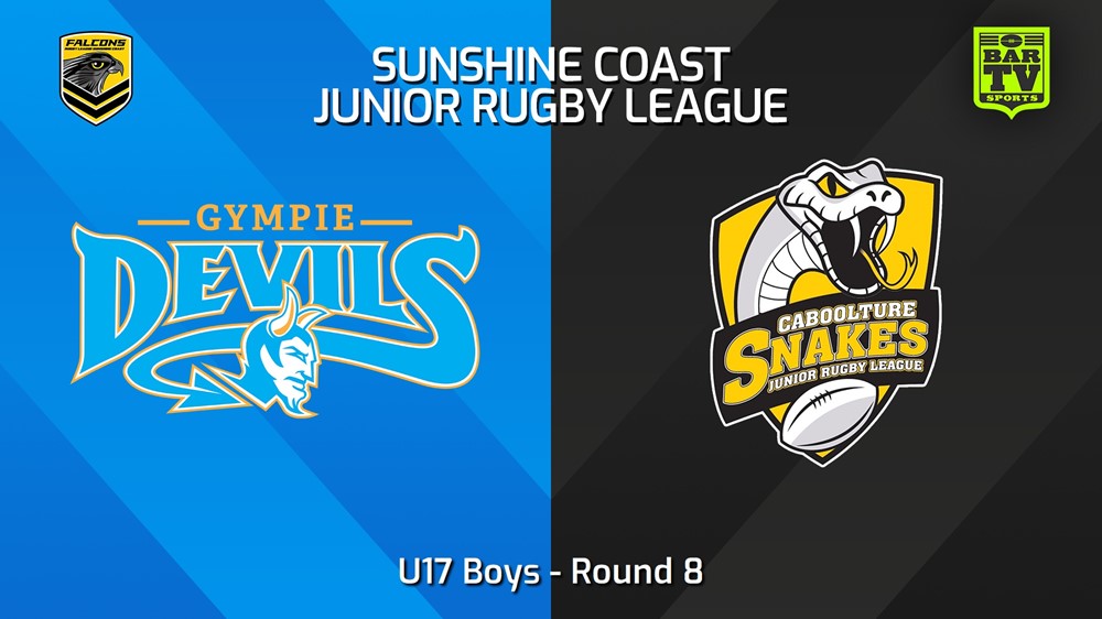 240525-video-Sunshine Coast Junior Rugby League Round 8 - U17 Boys - Gympie Devils JRL v Caboolture Snakes JRL Slate Image