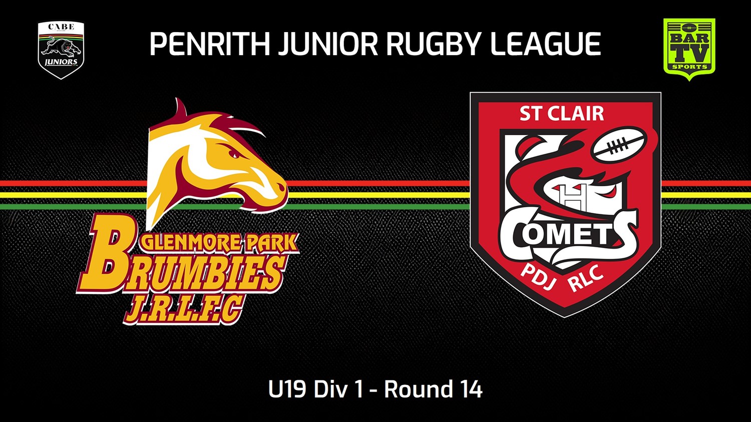 230730-Penrith & District Junior Rugby League Round 14 - U19 Div 1 - Glenmore Park Brumbies v St Clair Minigame Slate Image