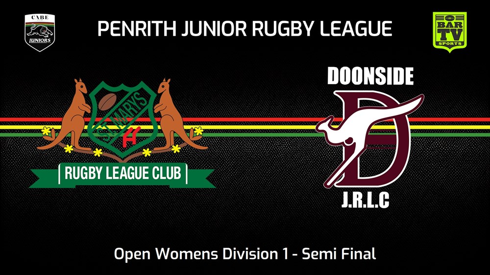 240616-video-Penrith & District Junior Rugby League Semi Final - Open Womens Division 1 - St Marys v Doonside Slate Image