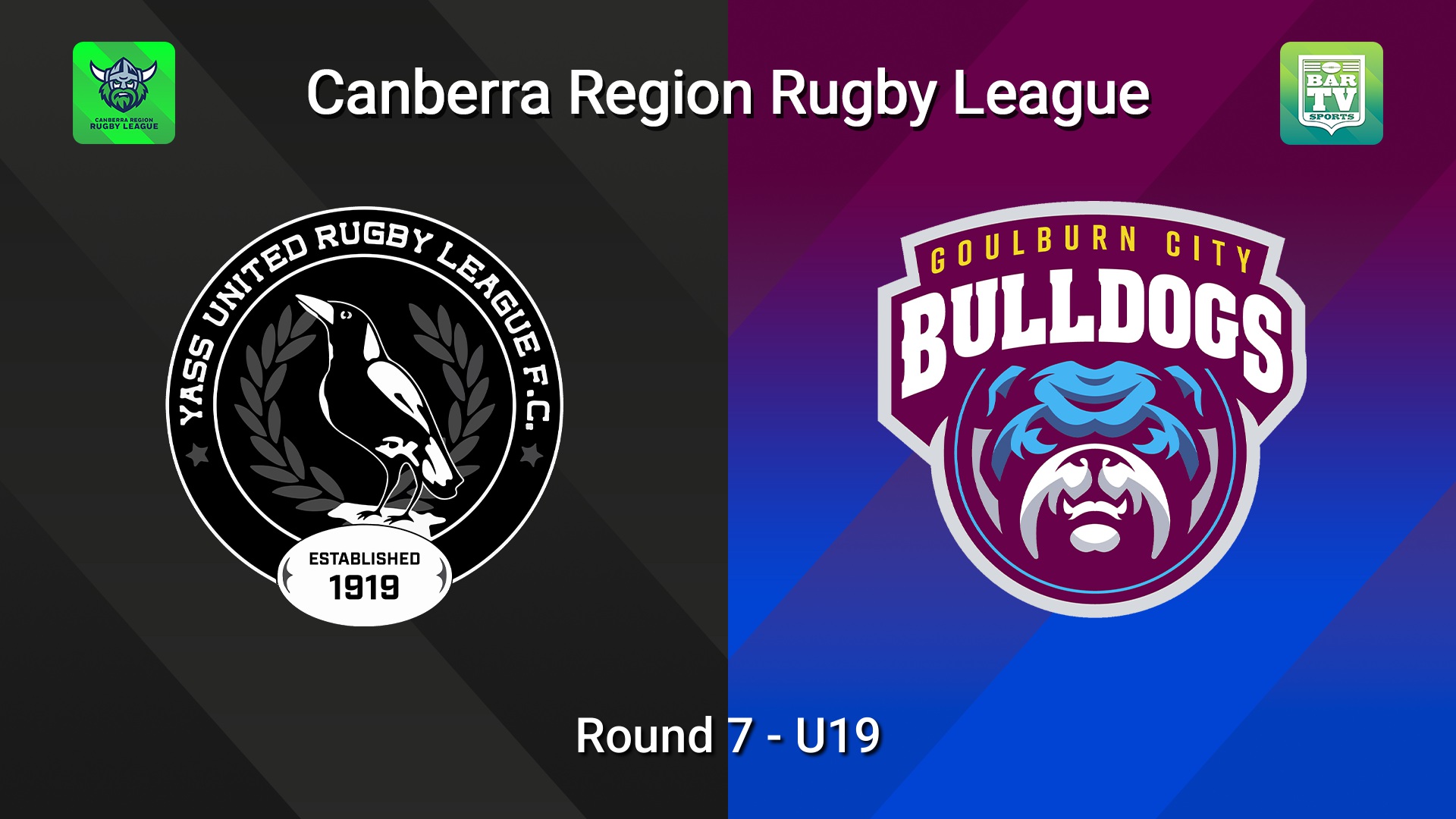 260530-video-Canberra Round 7 - U19 - Yass Magpies v Goulburn City Bulldogs Slate Image