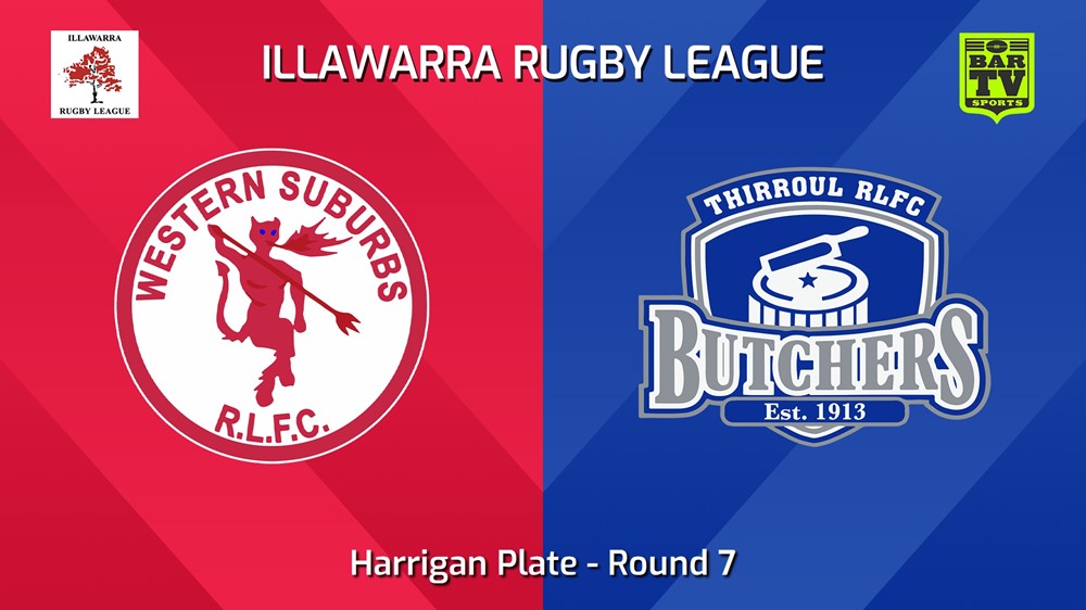 240601-video-Illawarra Round 7 - Harrigan Plate - Western Suburbs Devils v Thirroul Butchers Slate Image
