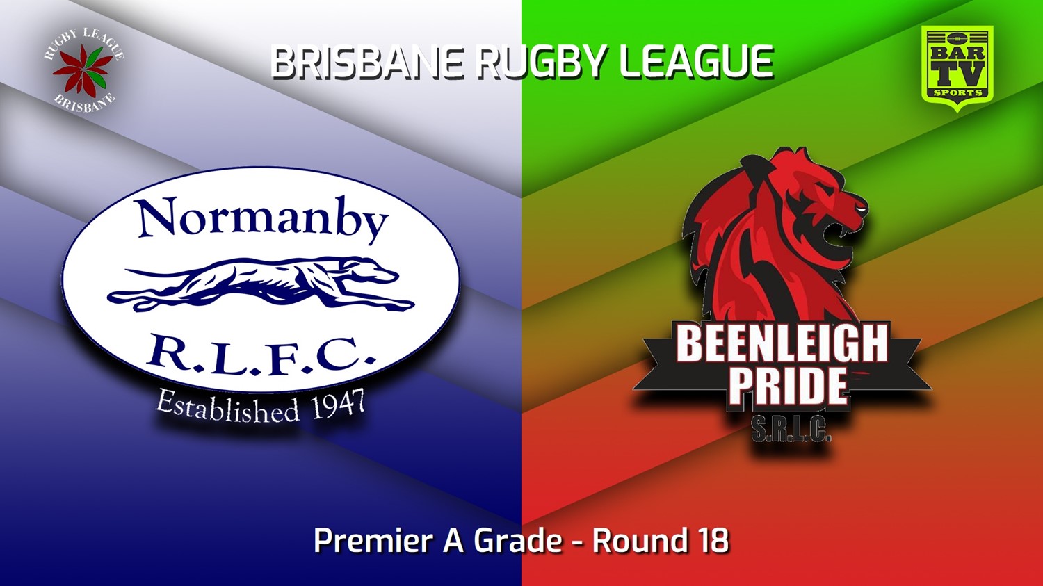 230812-BRL Round 18 - Premier A Grade - Normanby Hounds v Beenleigh Pride Slate Image