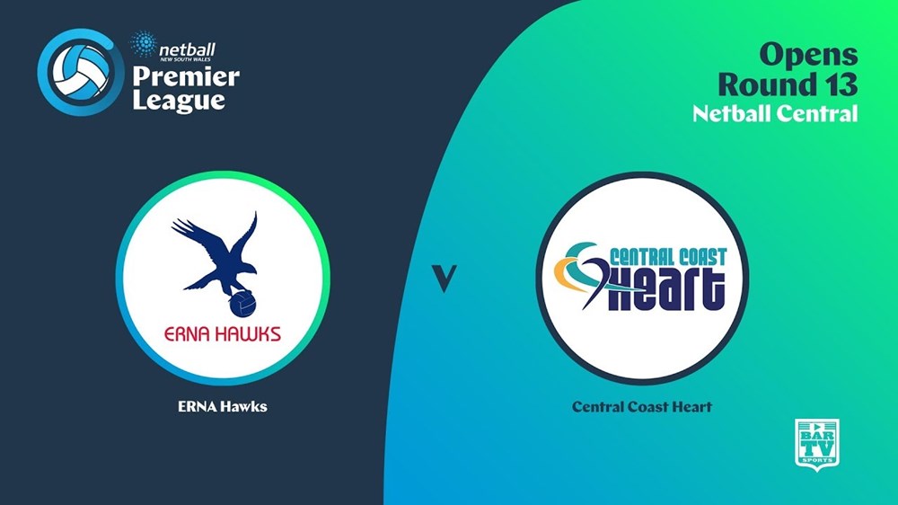 NSW Prem League Round 13 - Opens - Erna Hawks v Central Coast Heart Slate Image