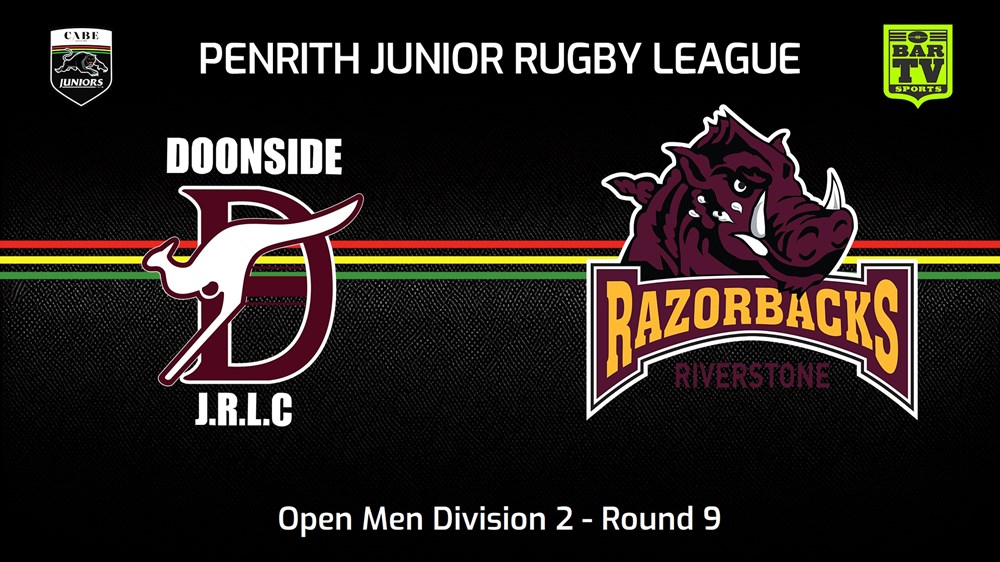 240616-video-Penrith & District Junior Rugby League Round 9 - Open Men Division 2 - Doonside v Riverstone Razorbacks Slate Image