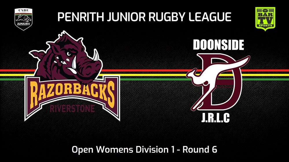 240519-video-Penrith & District Junior Rugby League Round 6 - Open Womens Division 1 - Riverstone Razorbacks v Doonside Slate Image