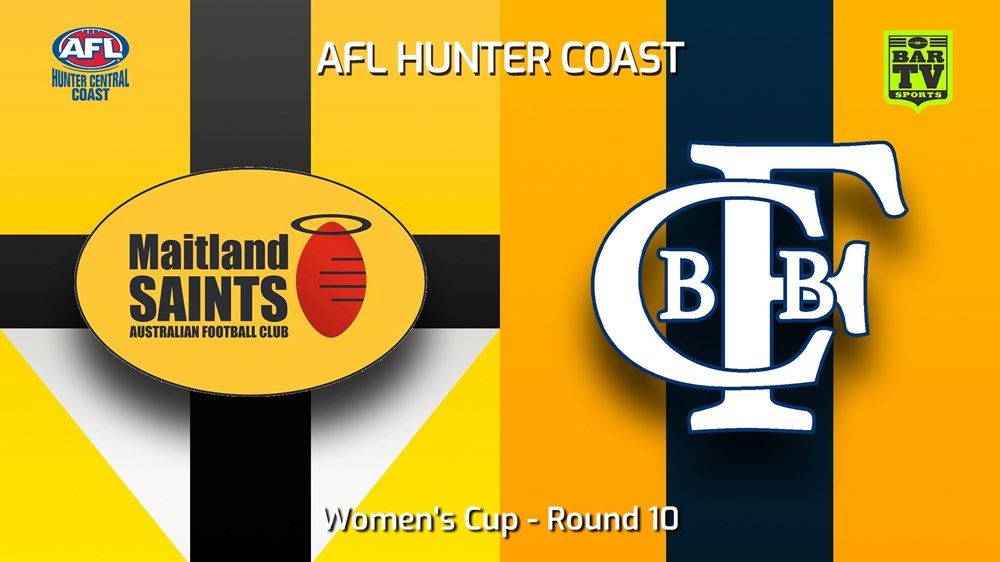 240615-video-AFL Hunter Central Coast Round 10 - Women's Cup - Maitland Saints v Bateau Bay Minigame Slate Image