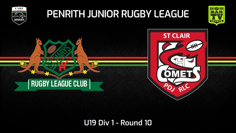 240622-video-Penrith & District Junior Rugby League Round 10 - U19 Div 1 - St Marys v St Clair Slate Image