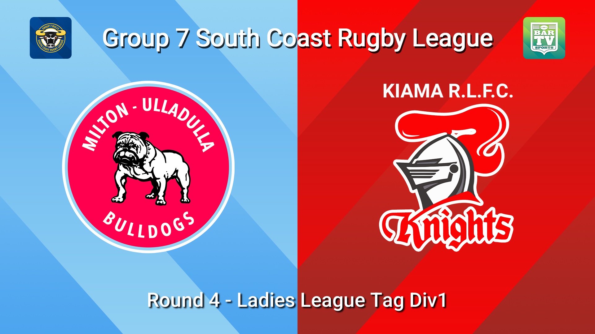 260510-video-South Coast Round 4 - Ladies League Tag Div1 - Milton-Ulladulla Bulldogs v Kiama Knights Slate Image