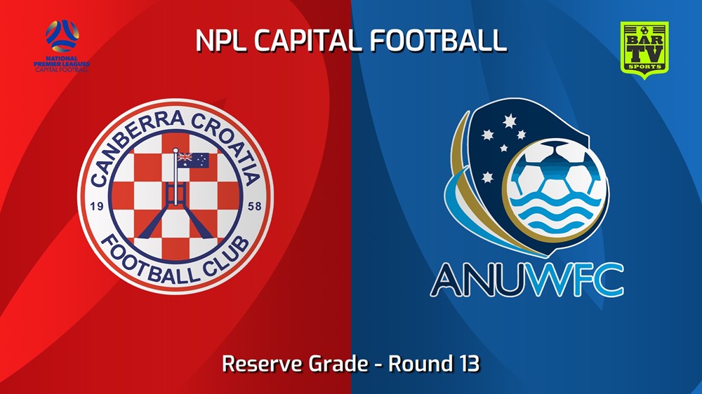 240630-video-NPL Women - Reserve Grade - Capital Football Round 13 - Canberra Croatia FC W v ANU WFC Slate Image