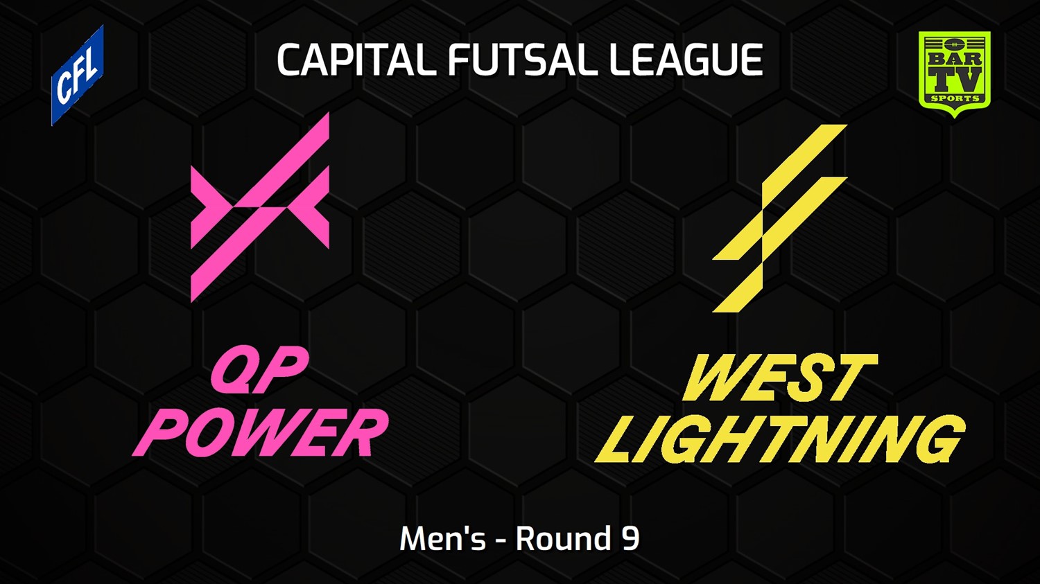 230127-Capital Football Futsal Round 9 - Men's - Queanbeyan-Palerang Power v West Canberra Lightning (1) Minigame Slate Image