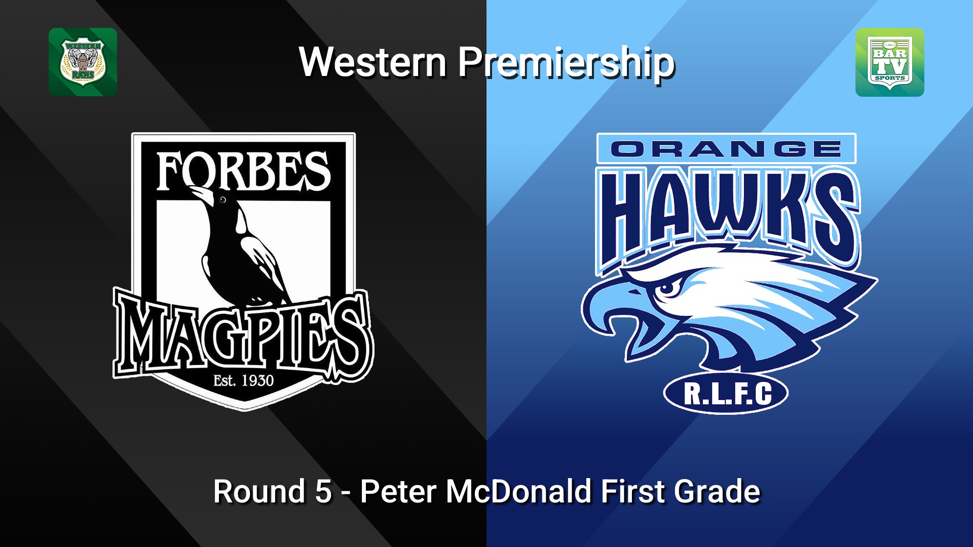260517-video-Western Premiership Round 5 - Peter McDonald First Grade - Forbes Magpies v Orange Hawks Slate Image
