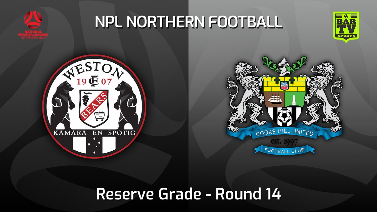 220612-NNSW NPLM Res Round 14 - Weston Workers FC Res v Cooks Hill United FC (Res) Minigame Slate Image