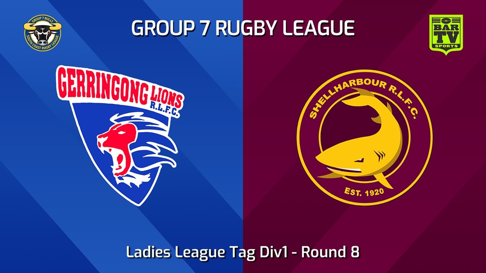240525-video-South Coast Round 8 - Ladies League Tag Div1 - Gerringong Lions v Shellharbour Sharks Slate Image