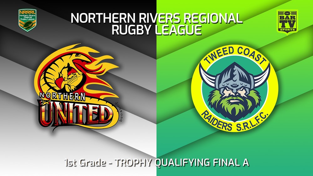 220813-Northern Rivers TROPHY QUALIFYING FINAL A - 1st Grade - Northern United v Tweed Coast Raiders Slate Image