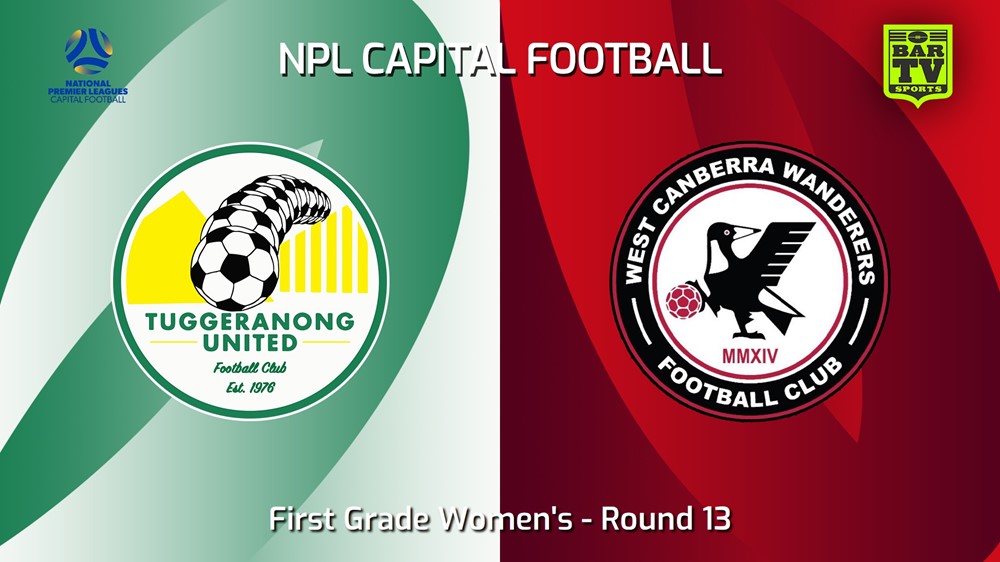 240630-video-Capital Womens Round 13 - Tuggeranong United FC W v West Canberra Wanderers FC W Slate Image
