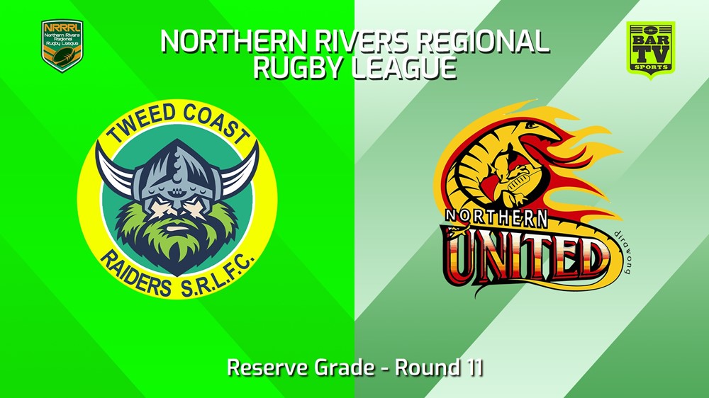 240623-video-Northern Rivers Round 11 - Reserve Grade - Tweed Coast Raiders v Northern United Minigame Slate Image