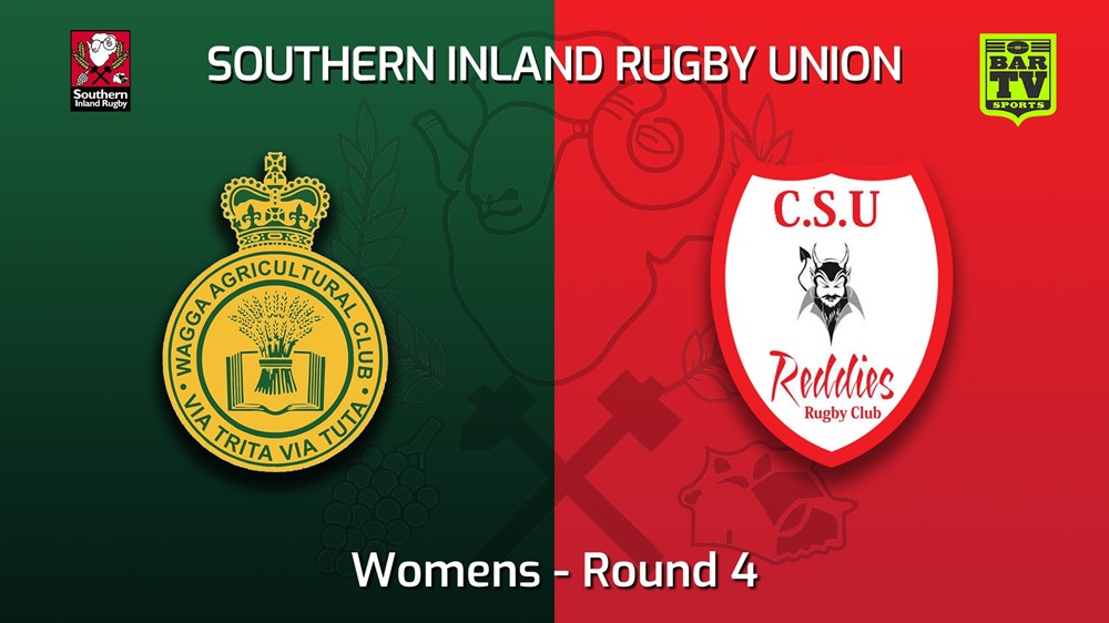 220430-Southern Inland Rugby Union Round 4 - Womens - Wagga Agricultural College v CSU Reddies Slate Image