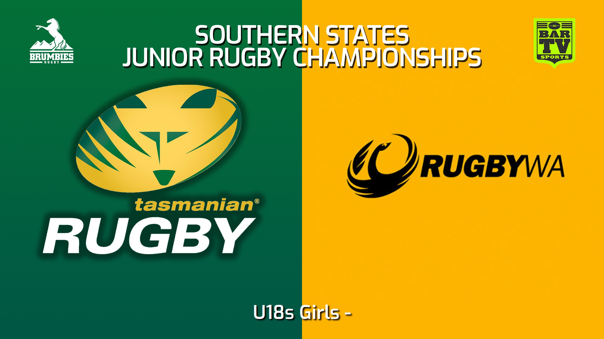 Southern States Junior Rugby Championships U18s Girls Tasmania v Western Australia live video