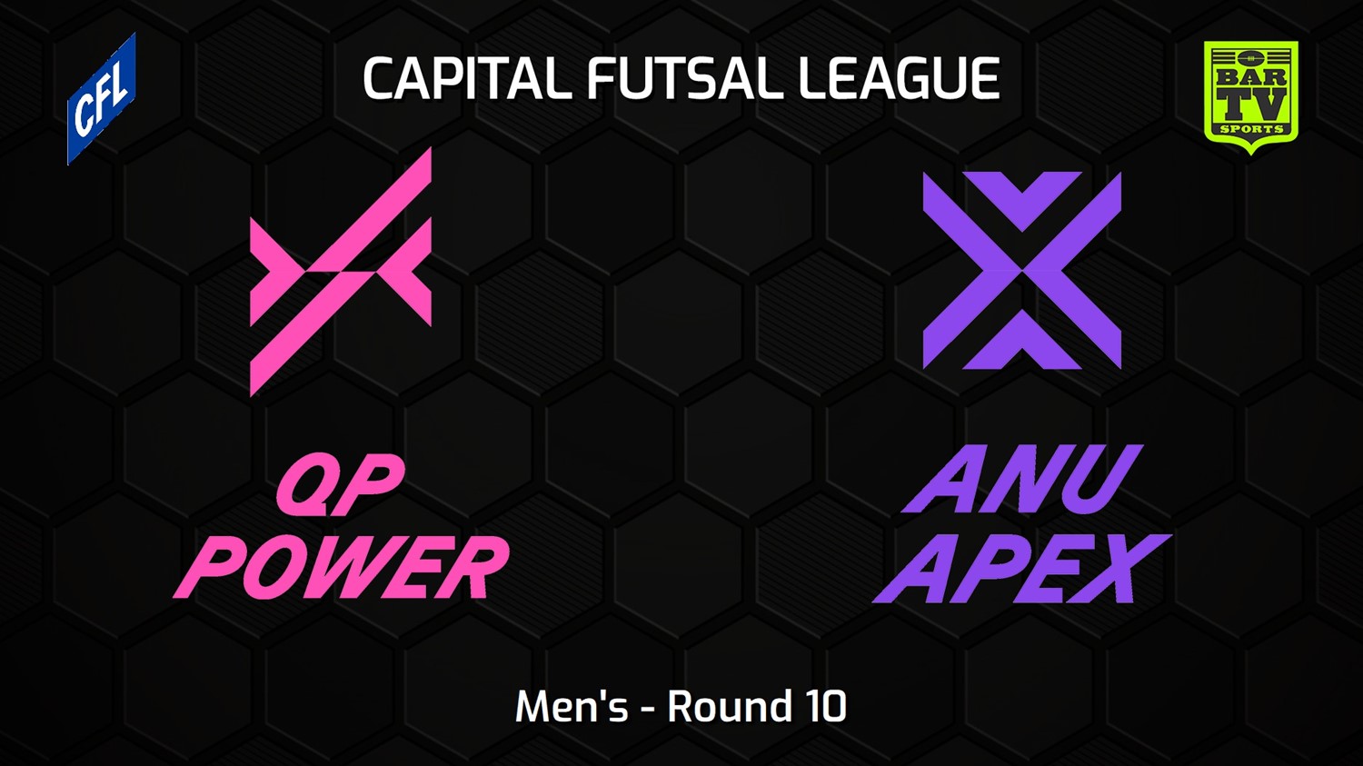 230203-Capital Football Futsal Round 10 - Men's - Queanbeyan-Palerang Power v ANU Apex Minigame Slate Image