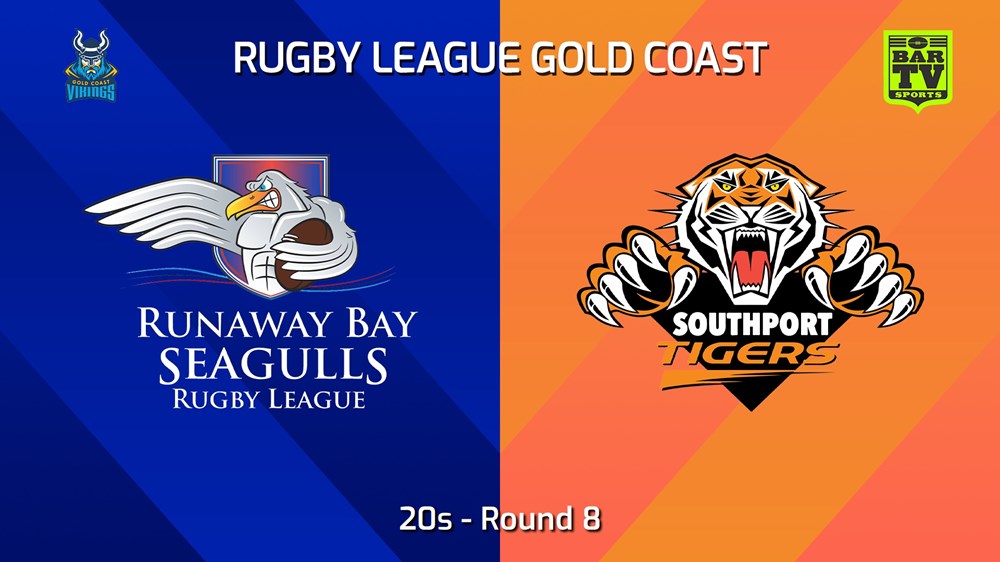 240616-video-Gold Coast Round 8 - 20s - Runaway Bay Seagulls v Southport Tigers Slate Image