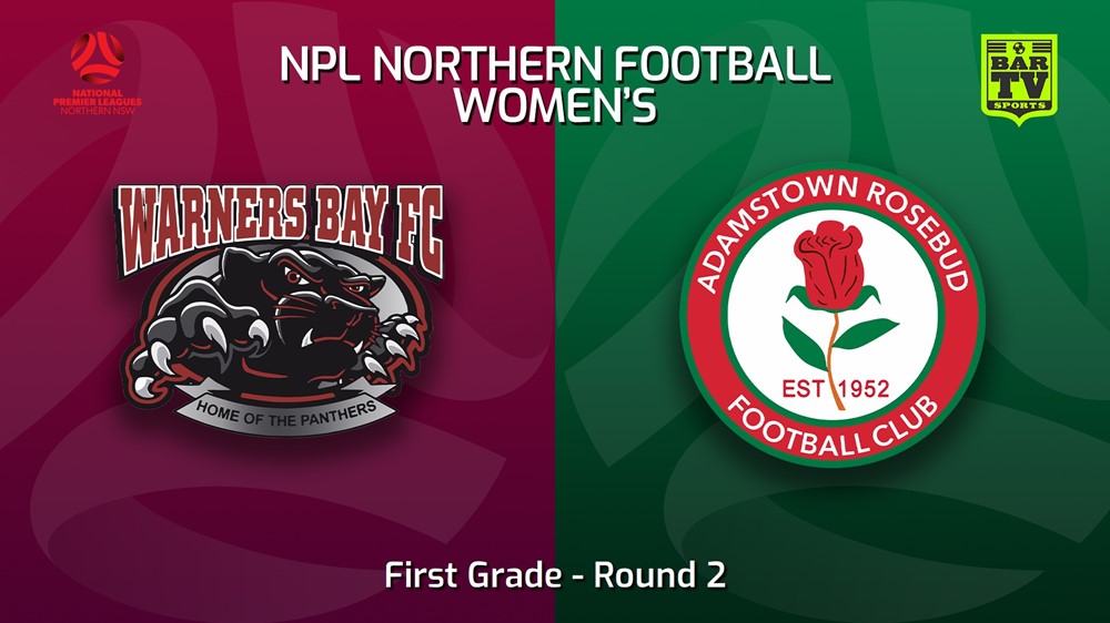 230312-NNSW NPLW Round 2 - Warners Bay FC W v Adamstown Rosebud JFC W Slate Image