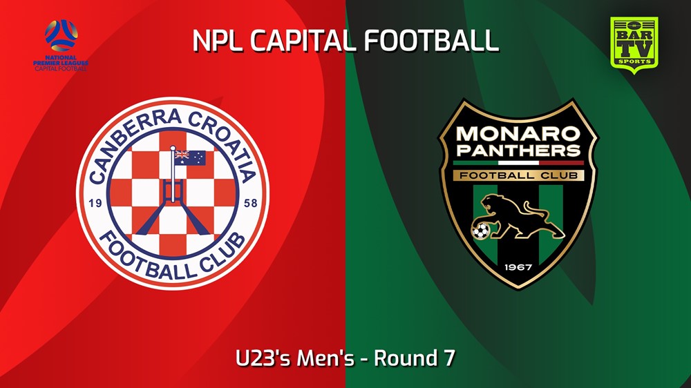 240519-video-Capital NPL U23 Round 7 - Canberra Croatia FC U23 v Monaro Panthers U23 Slate Image