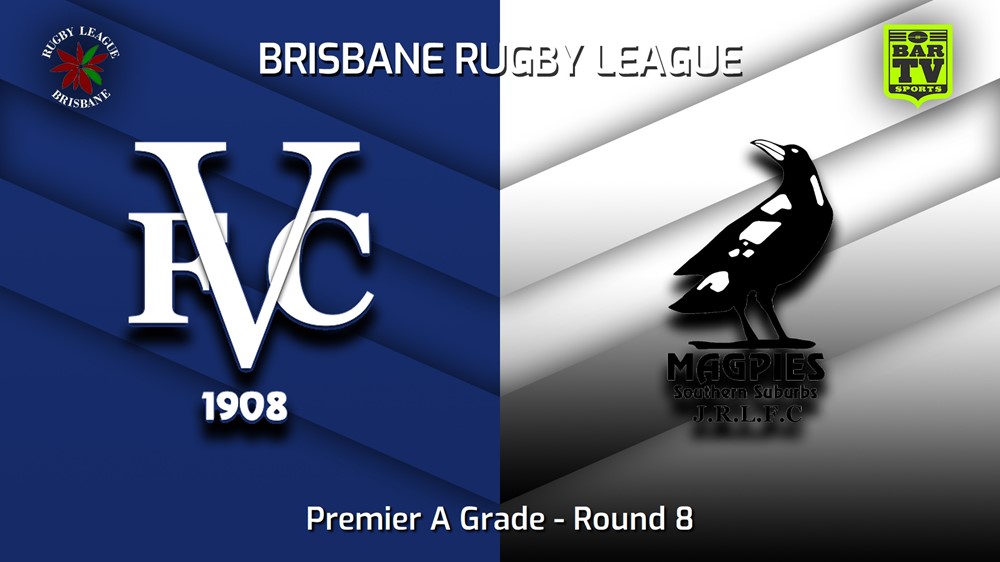 230520-BRL Round 8 - Premier A Grade - Valleys Diehards v Southern Suburbs Magpies Slate Image