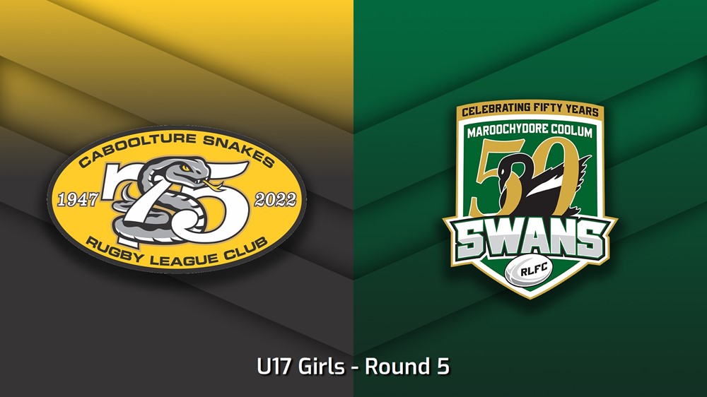 230505-Sunshine Coast Junior Rugby League Round 5 - U17 Girls - Caboolture Snakes v Maroochydore Swans Slate Image
