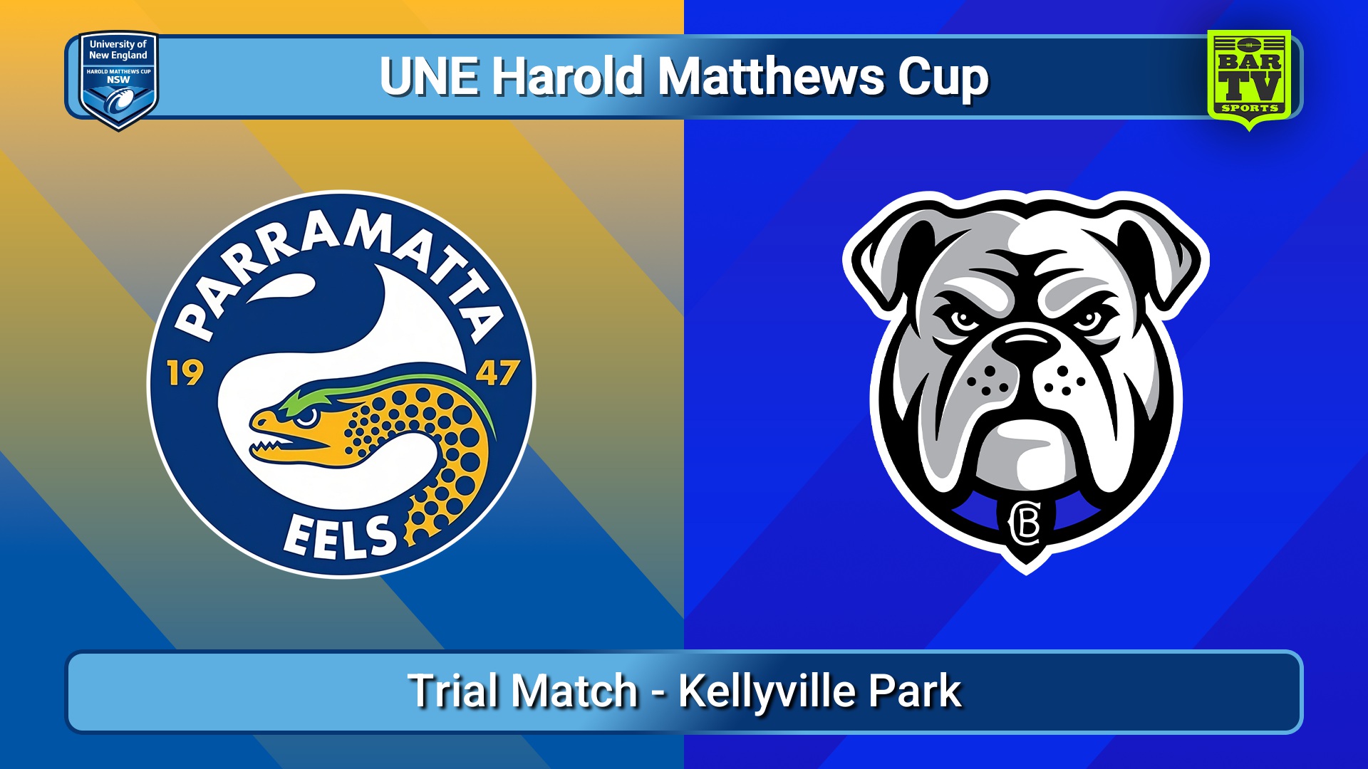 260117-video-UNE Harold Matthews Cup Trial Match - Parramatta Eels v Canterbury-Bankstown Bulldogs Slate Image