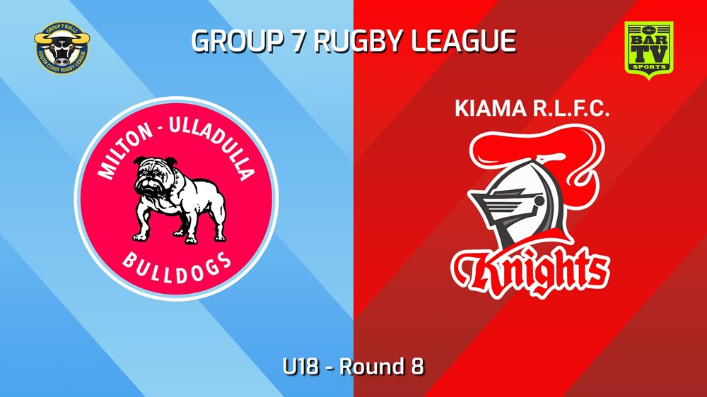 240526-video-South Coast Round 8 - U18 - Milton-Ulladulla Bulldogs v Kiama Knights Slate Image