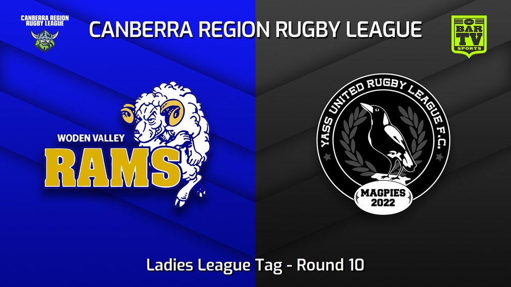 230624-Canberra Round 10 - Ladies League Tag - Woden Valley Rams v Yass Magpies Slate Image