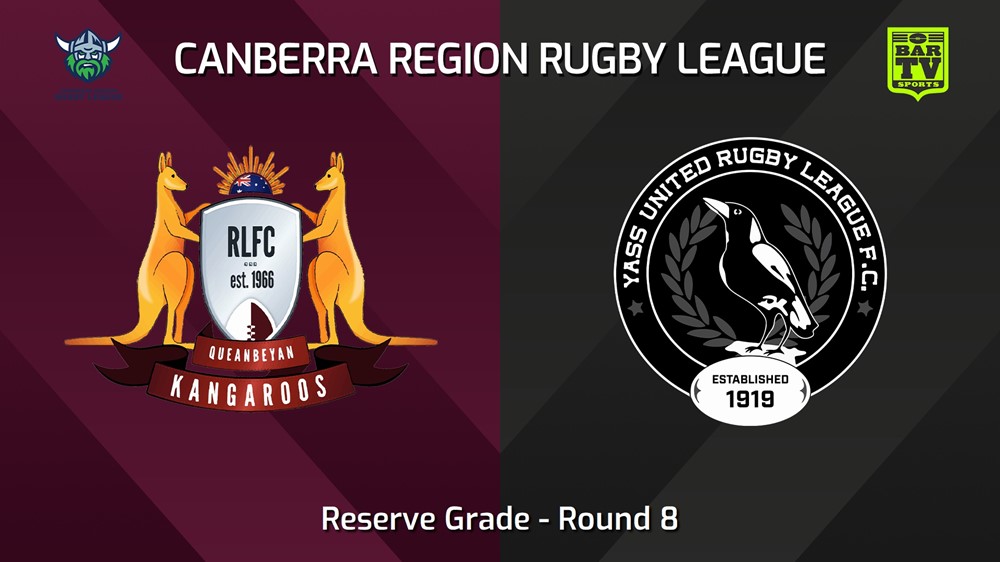 240525-video-Canberra Round 8 - Reserve Grade - Queanbeyan Kangaroos v Yass Magpies Slate Image