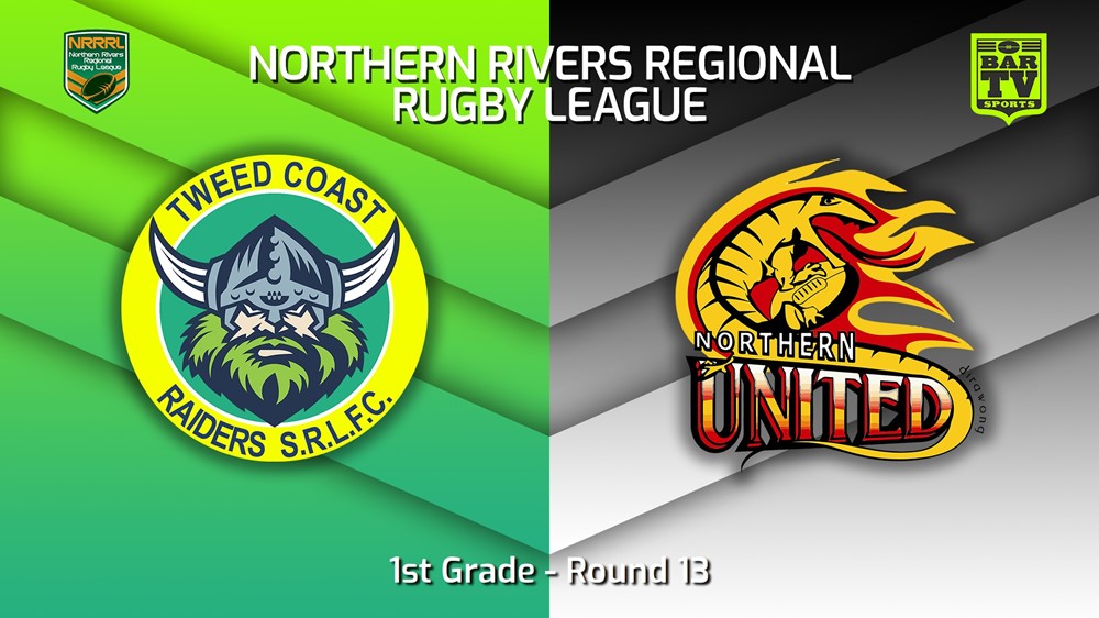 220726-Northern Rivers Round 13 - 1st Grade - Tweed Coast Raiders v Northern United Slate Image