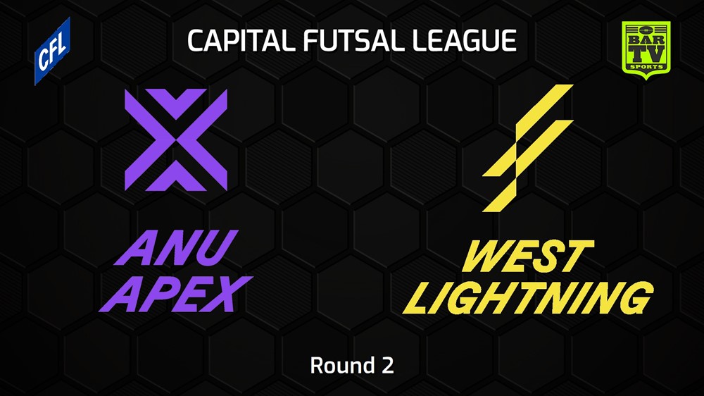 221106-Capital Football Futsal Round 2 - Women's - ANU APEX v West Canberra Lightning Slate Image