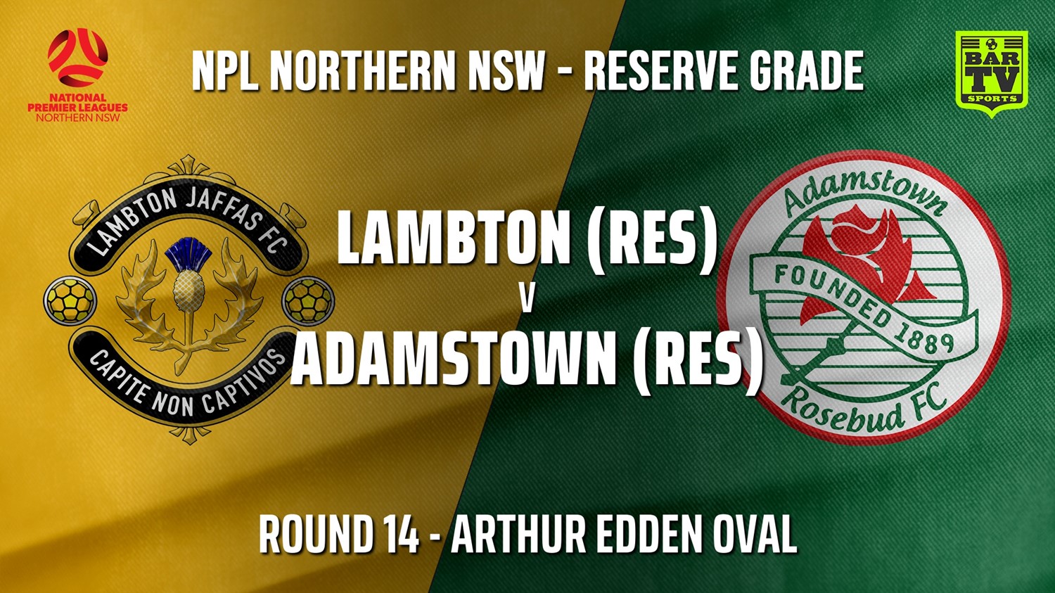 210710-NNSW NPL Res Round 14 - Lambton Jaffas FC v Adamstown Rosebud FC Minigame Slate Image