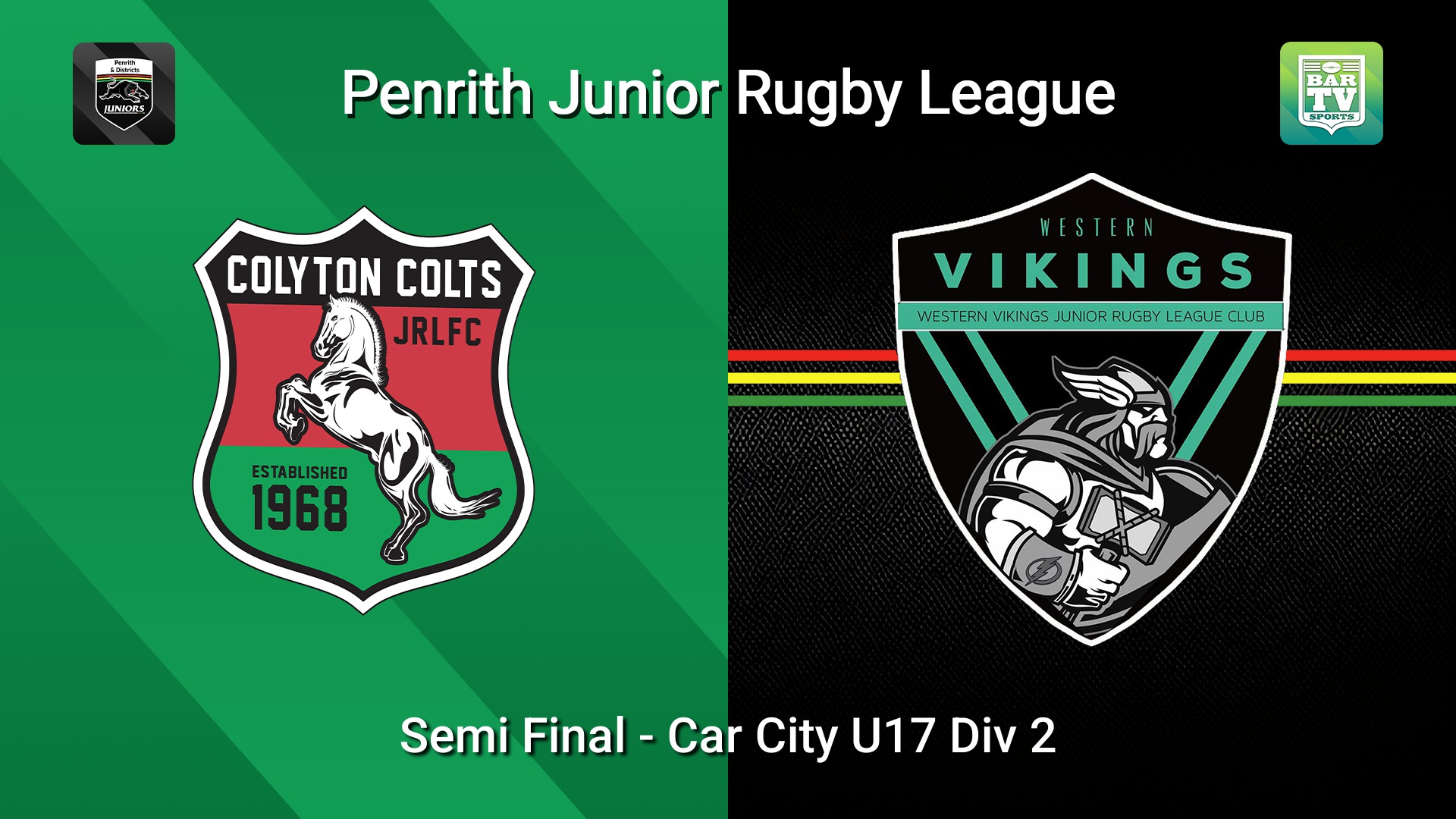 260815-video-Penrith & District Junior Rugby League Semi Final - Car City U17 Div 2 - Colyton v Western Vikings Slate Image