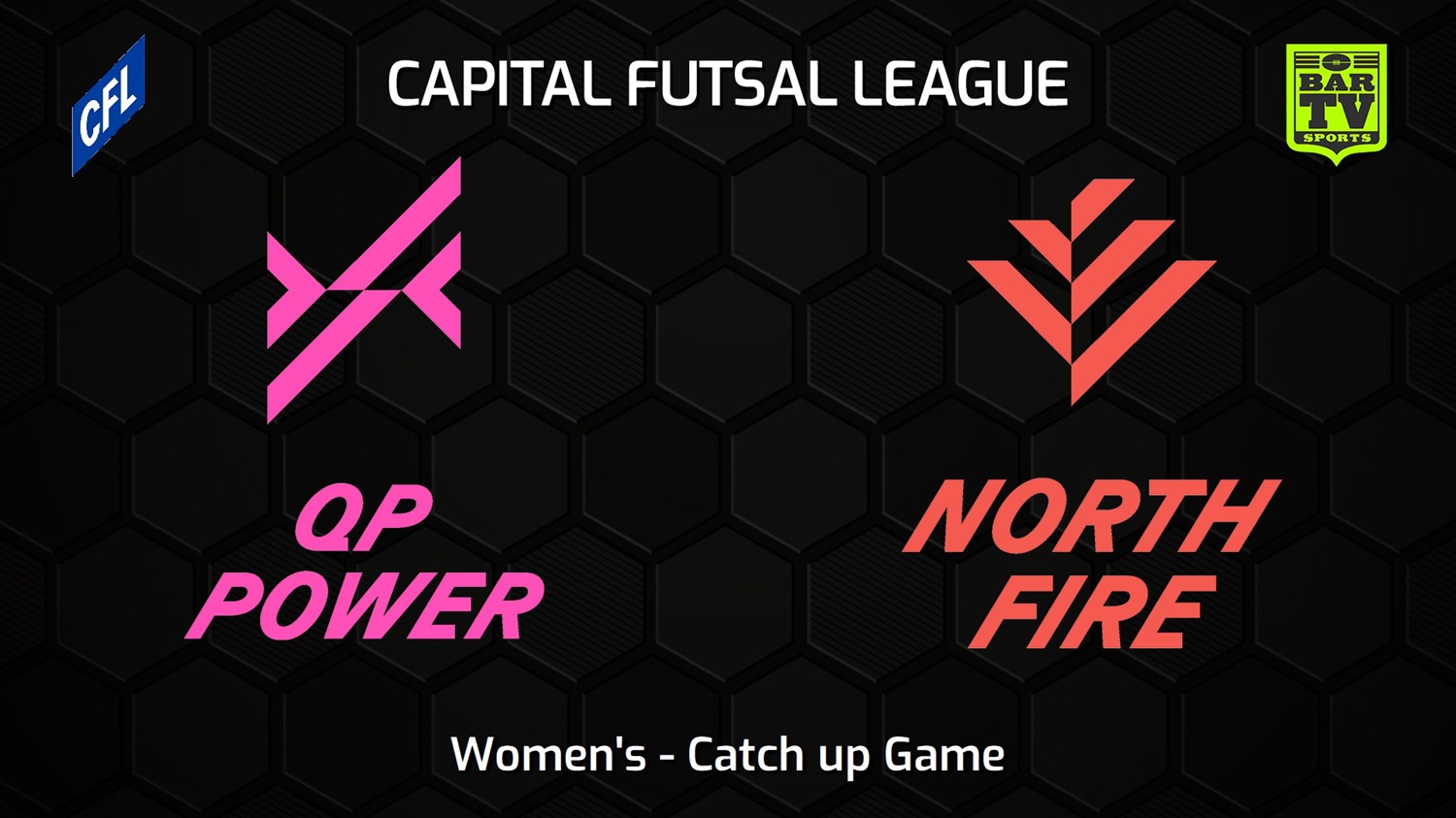 230204-Capital Football Futsal Catch up Game - Women's - Queanbeyan-Palerang Power v North Canberra Fire Minigame Slate Image