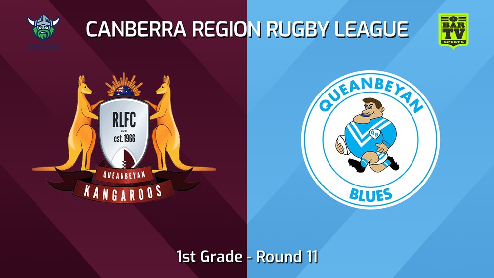 240622-video-Canberra Round 11 - 1st Grade - Queanbeyan Kangaroos v Queanbeyan Blues Slate Image