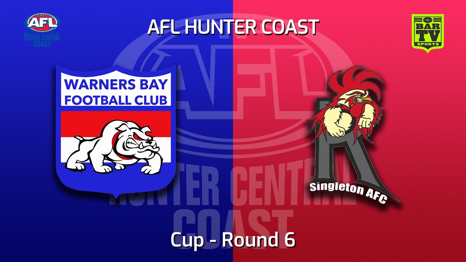 220521-AFL Hunter Central Coast Round 6 - Cup - Warners Bay Bulldogs v Singleton Roosters Minigame Slate Image