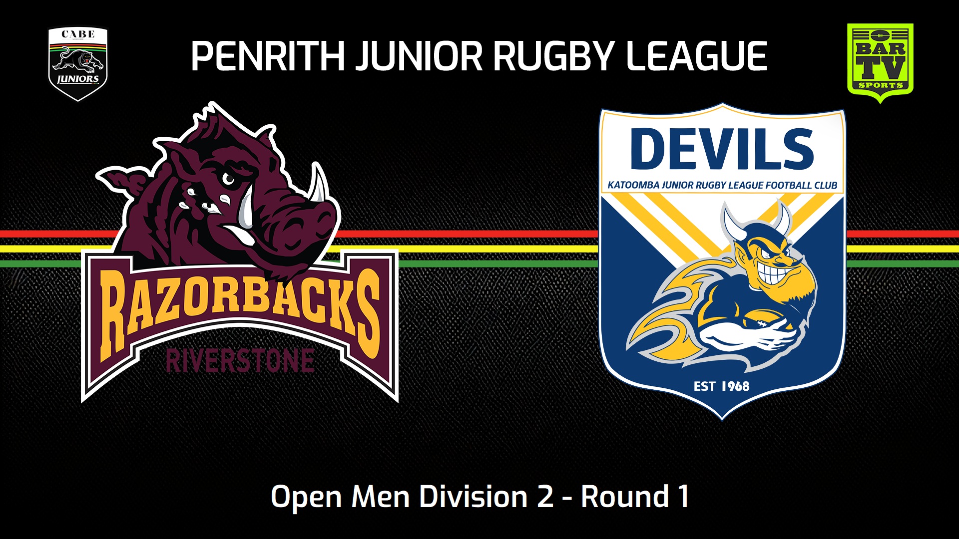 Penrith & District Junior Rugby League Round 1 - Open Men Division 2 ...